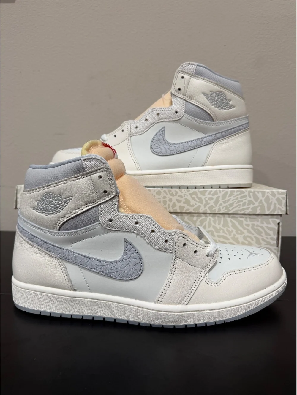 Size 13 - Air Jordan 1 Retro High OG “Sail Elephant Print”